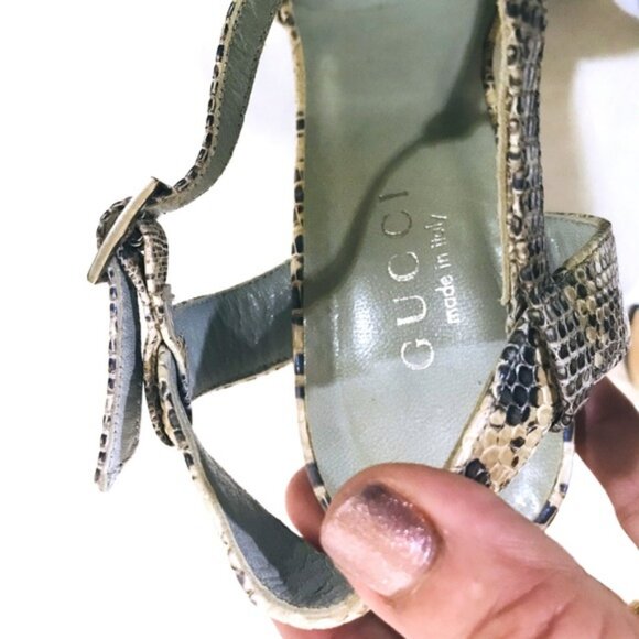 🔥 Vintage GUCCI Python Heels | Rare '90 Tom Ford Era | Iconic Style - 9.5 - Picture 5 of 15